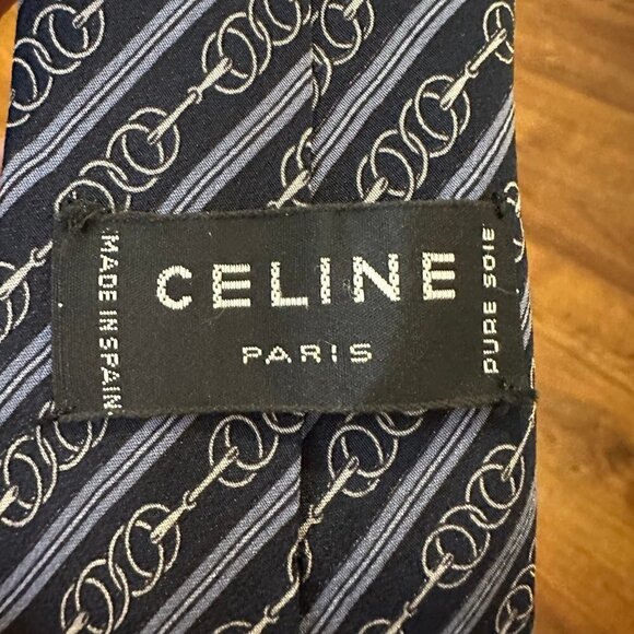 Vintage Celine Paris silk tie - Picture 4 of 4